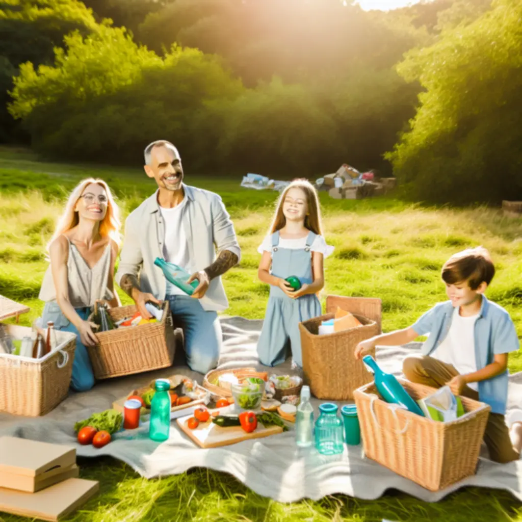 Természetes, zöld életmódot tükröző jelenet EcooAura termékekkel