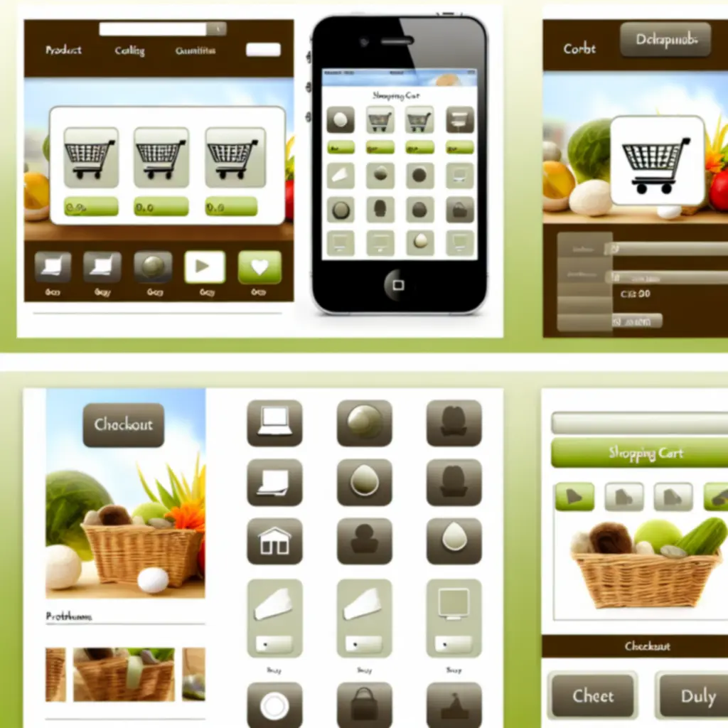 Mobilbarát, átlátható bevásárlókosár felület