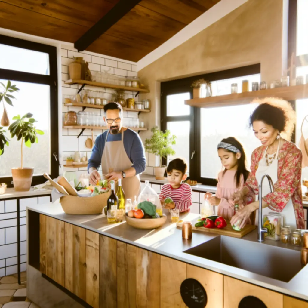 Világos, barátságos magyar konyha eco termékekkel és bio alapanyagokkal